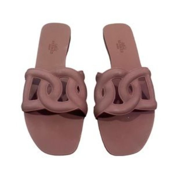 Hermes Shoes - HERMES Aloha Rubber Sandals